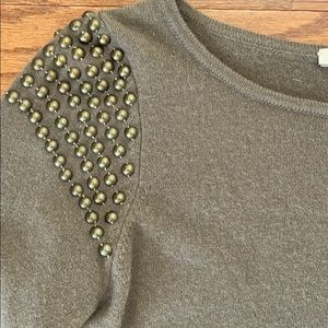 Autumn Cashmere long sleeve taupe/brown  sweater